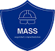 logo escudo azul de capacitaciones MASS